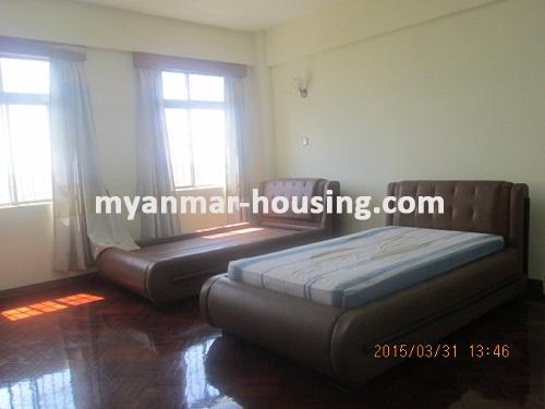 缅甸房地产 - 出租物件 - No.2354 - Condo located in Dagon Township- MWEA Tower! - View of the bed room.