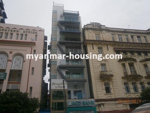 မြန်မာအိမ်ခြံမြေ - ငှားရန် property - No.2380 - Condo for rent in city center! - View of the building.