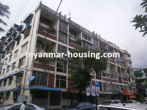 Myanmar real estate - for rent property - No.2386 - An apartment in Dagon for rent! - View of the building.