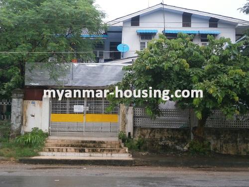 မြန်မာအိမ်ခြံမြေ - ငှားရန် property - No.2388 - Office for rent in Ahlone available! - Front view of the house.