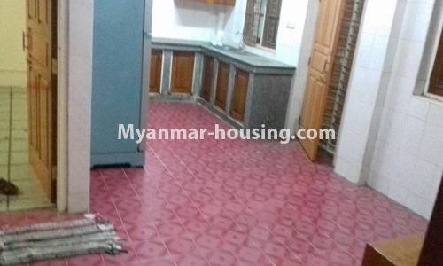 Myanmar real estate - for rent property - No.2428 - A Landed House for rent near Inya Street, Fruity Market. - View of the kitchen.