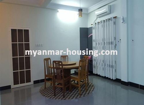 Myanmar real estate - for rent property - No.2437 - Landed House for rent in 8 miles is available now! - View of the Living room