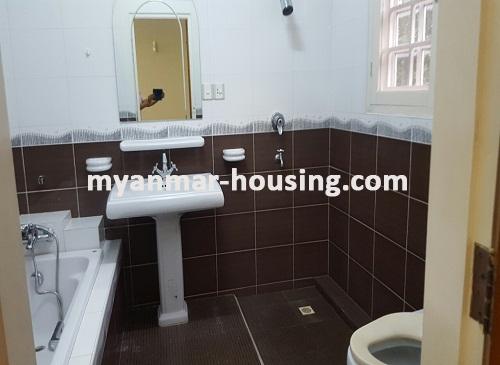 Myanmar real estate - for rent property - No.2437 - Landed House for rent in 8 miles is available now! - View of Toilet and Bathroom