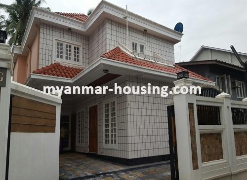 မြန်မာအိမ်ခြံမြေ - ငှားရန် property - No.2437 - ၈မိုင်တွင် လုံးချင်းတစ်လုံးငှားရန်ရှိသည်။View of the Building