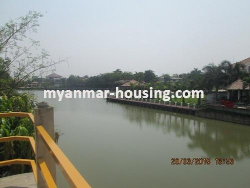 မြန်မာအိမ်ခြံမြေ - ငှားရန် property - No.2456 - The House with Lake Behind Your House for A Nice View! - Extra Garage