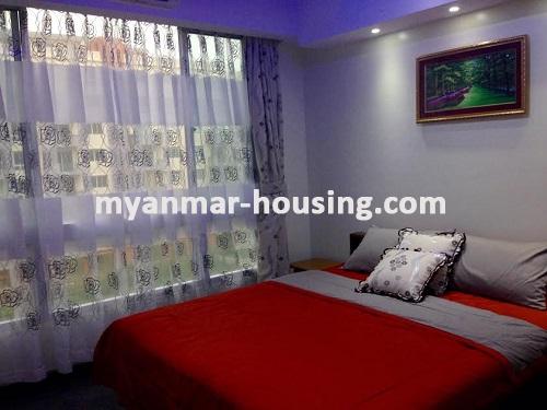 Myanmar real estate - for rent property - No.2466 - A room with standard decoration in Star City Condo. - View of Bed room