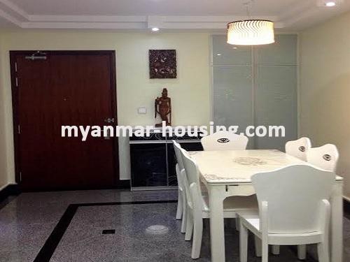 Myanmar real estate - for rent property - No.2466 - A room with standard decoration in Star City Condo. - View of Dining room