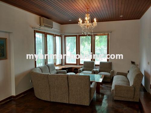 Myanmar real estate - for rent property - No.2520 - For rent a big landed house with wide land space near U Wisara Road. - 