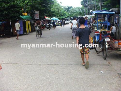 မြန်မာအိမ်ခြံမြေ - ငှားရန် property - No.2524 - N/AView of the street.