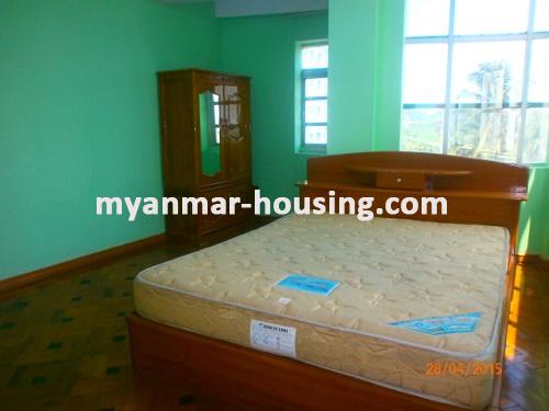 缅甸房地产 - 出租物件 - No.2527 - Clean and Spacious Room for Rent located in 8 Miles, Mayangone! - View of the master bed room.