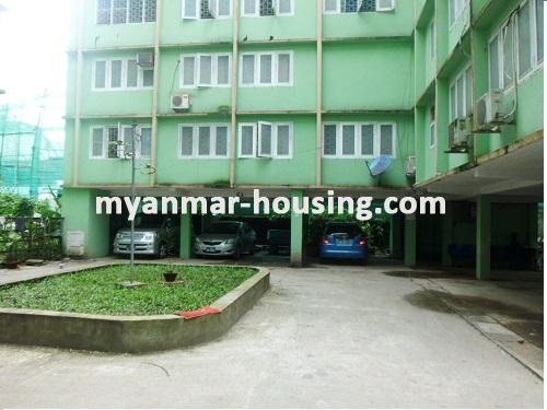 မြန်မာအိမ်ခြံမြေ - ငှားရန် property - No.2538 - Two storeys for rent in expats area available! - Front view of the building.