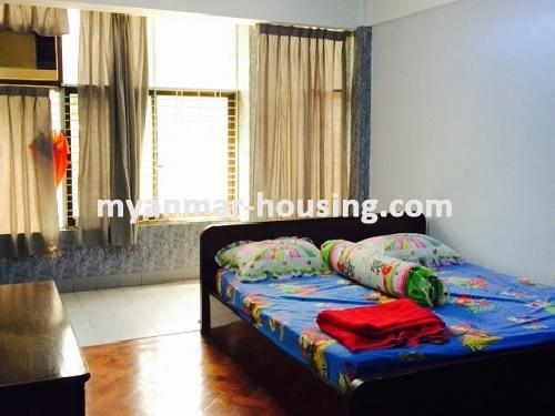 Myanmar real estate - for rent property - No.2545 - Spacious room with reasonable price in Dama Zadi Road- Sanchaung Township! - View of the bed room.