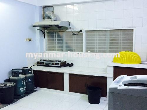 Myanmar real estate - for rent property - No.2545 - Spacious room with reasonable price in Dama Zadi Road- Sanchaung Township! - View of the kitchen room.