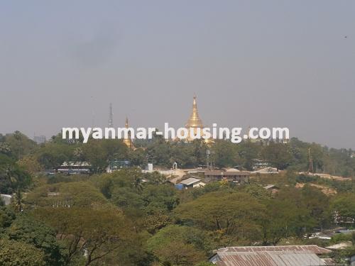 Myanmar real estate - for rent property - No.2547 - Great Grand  Condominuim Near Kandawkyie Lake! - View from your room