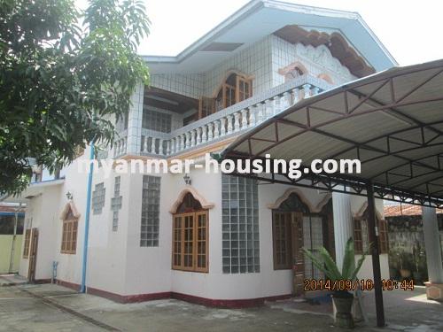 မြန်မာအိမ်ခြံမြေ - ငှားရန် property - No.2548 - Nice house with spacious compound! - view of the building