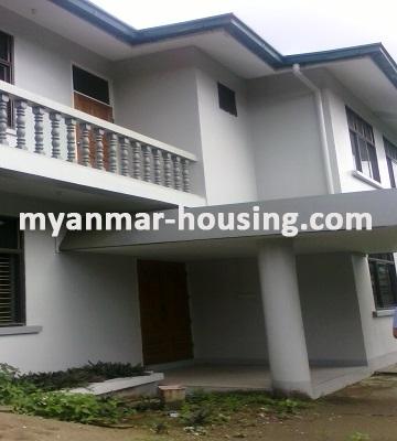 Myanmar real estate - for rent property - No.2569 - Newly built a landed house for rent is available nearby San Pya Hospital. - 