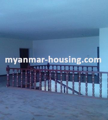 Myanmar real estate - for rent property - No.2569 - Newly built a landed house for rent is available nearby San Pya Hospital. - 