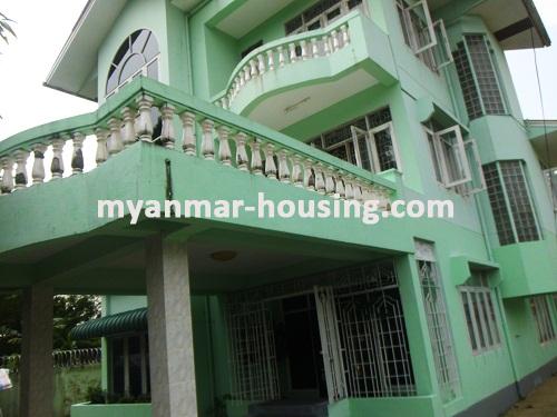 缅甸房地产 - 出租物件 - No.2619 - Spacious 3 storey-building - Mayangone Township! - view of the building