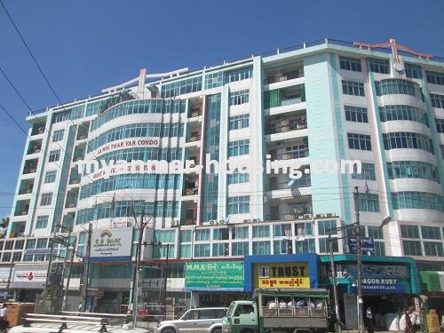 缅甸房地产 - 出租物件 - No.2634 - Condo for rent with wide space! - view of the building