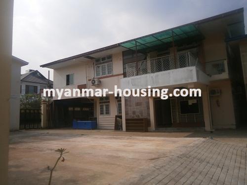 မြန်မာအိမ်ခြံမြေ - ငှားရန် property - No.2650 - House with many rooms is good for office! - View of the building
