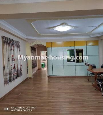 ミャンマー不動産 - 賃貸物件 - No.2663 - Furnished second floor apartment for rent in Sanchaung! - another view of living room