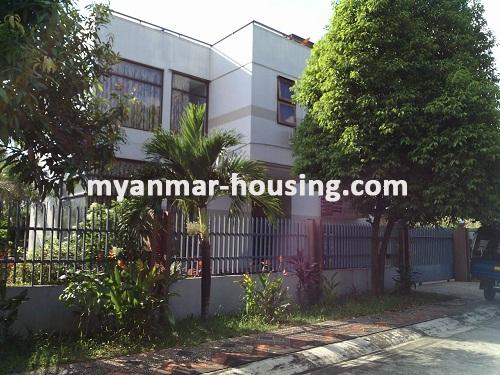 Myanmar real estate - for rent property - No.2697 - Spacious Compound, Beautiful House for rent! - View of the building