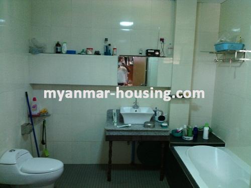 Myanmar real estate - for rent property - No.2697 - Spacious Compound, Beautiful House for rent! - View of the bath room