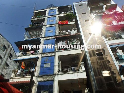 မြန်မာအိမ်ခြံမြေ - ငှားရန် property - No.2707 - Apartment for rent in Sanchaung ! - View of the building.