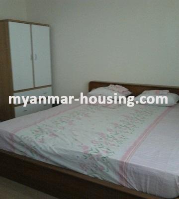 မြန်မာအိမ်ခြံမြေ - ငှားရန် property - No.2709 - လှိုင်မြို့နယ်တွင် ကွန်ဒိုအခန်းတစ်ခန်းဌားရန်ရှိသည်။View of bed room