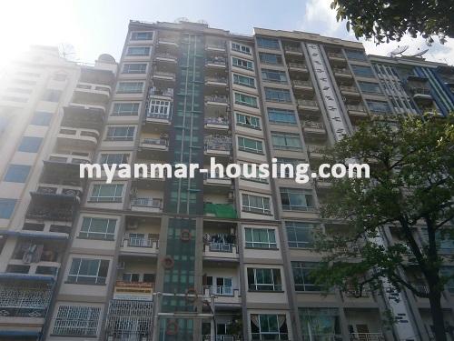 ミャンマー不動産 - 賃貸物件 - No.2713 - Condominium for rent in Botahtaung ! - View of the building.