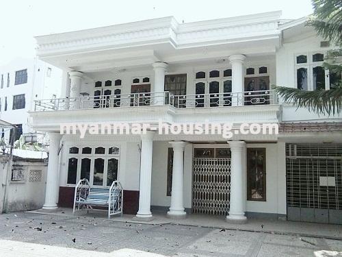 缅甸房地产 - 出租物件 - No.2721 - Spacious Landed House with Spacious compound for rent in Bahan ! - View of the Building