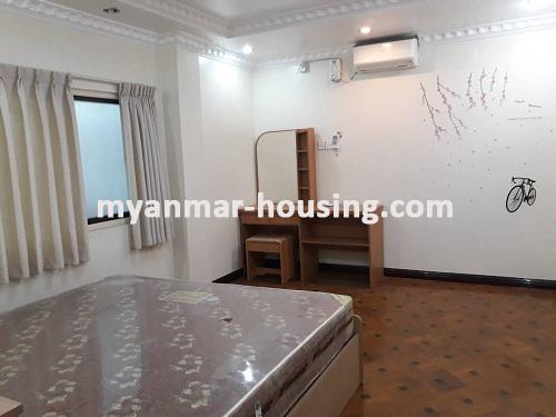 Myanmar real estate - for rent property - No.2731 -  Well decorated room for rent in Pazundaung Township - View of the Bed room