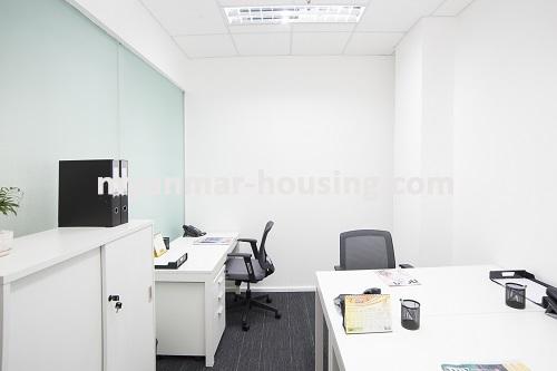 Myanmar real estate - for rent property - No.2734 - Office room for rent in Hledan Center. - 