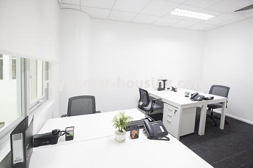 Myanmar real estate - for rent property - No.2734 - Office room for rent in Hledan Center. - 