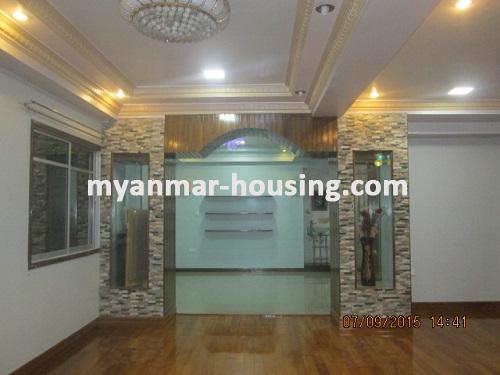缅甸房地产 - 出租物件 - No.2763 - You can't find any other condo wider than this! - Lining Room