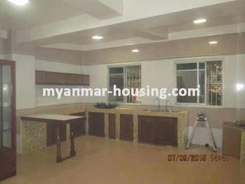 缅甸房地产 - 出租物件 - No.2763 - You can't find any other condo wider than this! - Kitchen