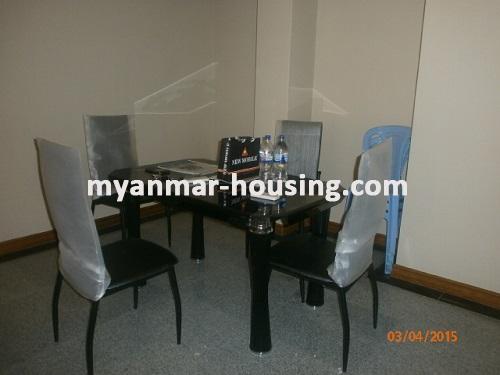 Myanmar real estate - for rent property - No.2770 - Decorated two bedroom Star City Condo room with furniture for rent in Thanlyin! - View of the dinning room.