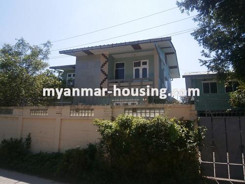 Myanmar real estate - for rent property - No.2772 - Full furnished landed house for rent in Mayangone ! - View of the building.