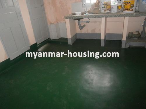 Myanmar real estate - for rent property - No.2786 - Hall Type Spacious Room for rent located in Ahlone Township! - View of the kitchen room.