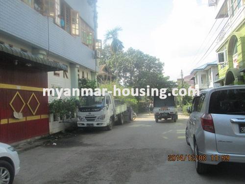 Myanmar real estate - for rent property - No.2787 - Good Land House  for rent in Hlaing  ! - View of the Street.