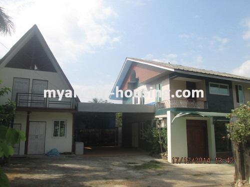 缅甸房地产 - 出租物件 - No.2800 - Nice landed house for residents in Mayangone! - View of building.