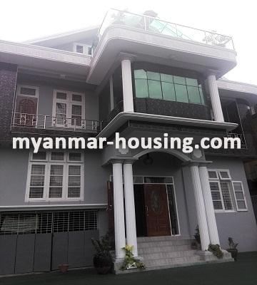 ミャンマー不動産 - 賃貸物件 - No.2804 - A Landed house for rent is available in Saya San Road. - 