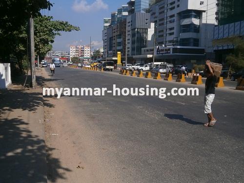 Myanmar real estate - for rent property - No.2823 - 2 Great Building for rent suitable for your business! - View of the road