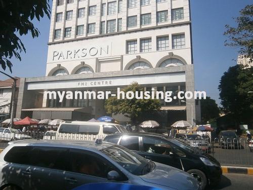 မြန်မာအိမ်ခြံမြေ - ငှားရန် property - No.2825 - Office Space for rent in City Center near FMI! - View of the building