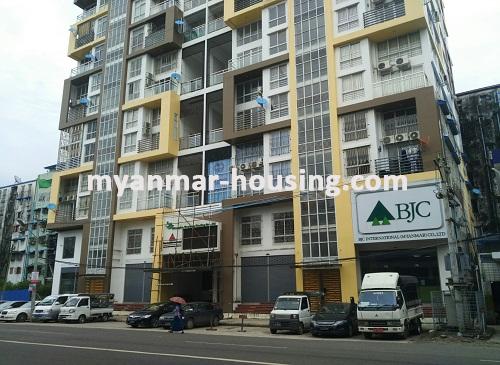 မြန်မာအိမ်ခြံမြေ - ငှားရန် property - No.2830 - ဗိုလ်တထောင်မြို့နယ်တွင် ထပ်ခိုးပါမြေညီထပ်အခန်းဌားရန်ရှိသည်.View of the street