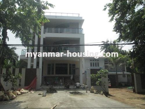 Myanmar real estate - for rent property - No.2837 - Five story landed house for rent in near embassies. - 