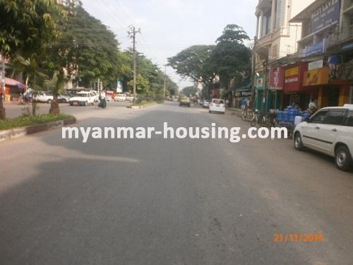 Myanmar real estate - for rent property - No.2845 - Looking for shop space in popular aera? - View of the street