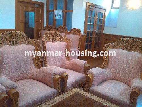 မြန်မာအိမ်ခြံမြေ - ငှားရန် property - No.2854 - N/ALiving Room