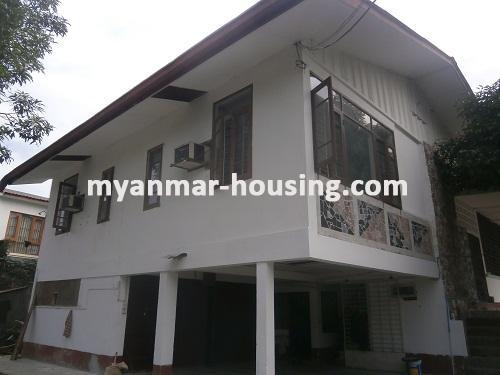 Myanmar real estate - for rent property - No.2871 - Landed House suitable for office - Bahan Township! - View of the building.
