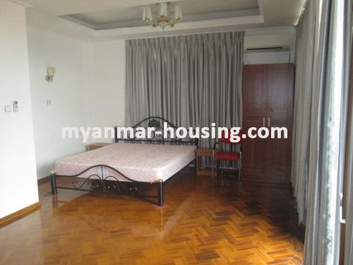 Myanmar real estate - for rent property - No.2879 - A new RC 3 Landed house for rent is available in Bahan Township. - View of the Bed room